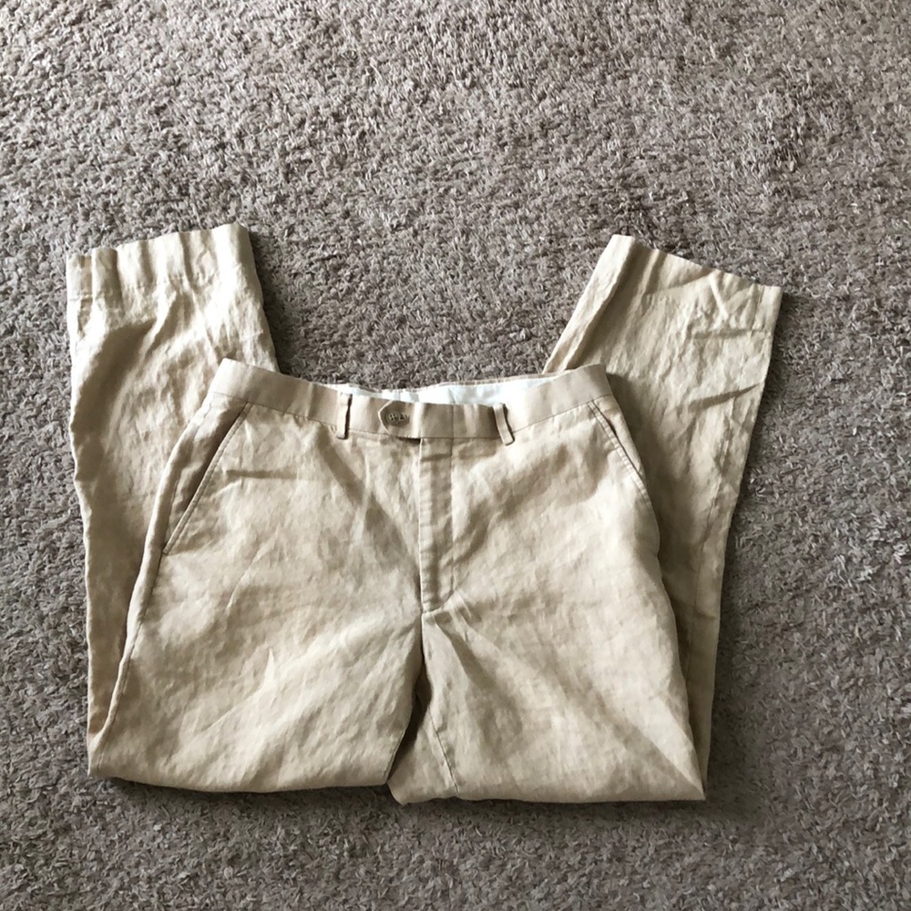 34x29 Beige Linen Pants